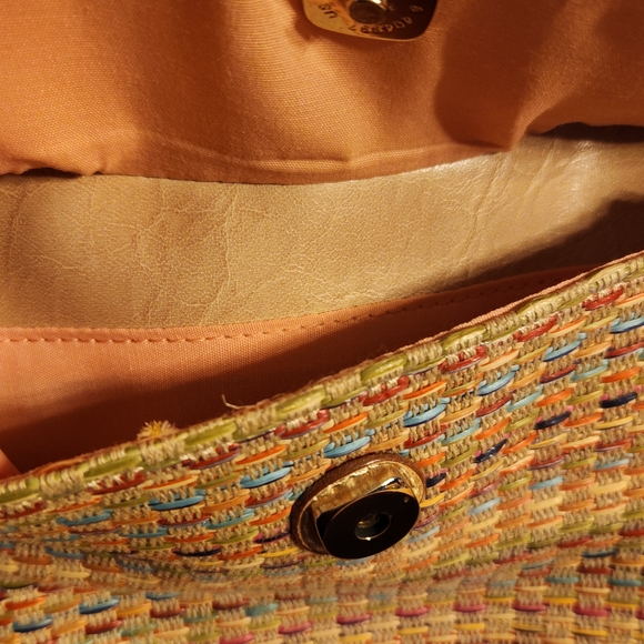 Liz Claiborne Tan and Multicolor Crossbody Bag - Picture 7 of 11